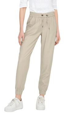 Pantalon Only Kelda Beige Pour Femme