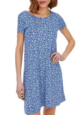 Robe bleue Only Bera pour femme