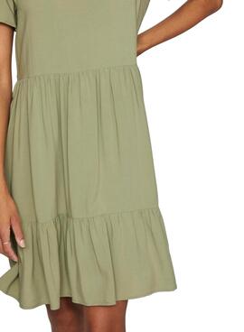 Robe Vila Vipaya verte pour femme