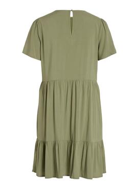 Robe Vila Vipaya verte pour femme