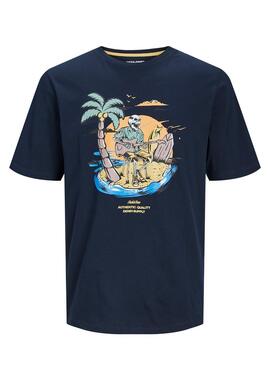 T-shirt Jack And Jones Zion Marine pour Enfant