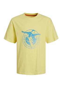 T-shirt Jack And Jones Gradient Logo Lemon Enfant