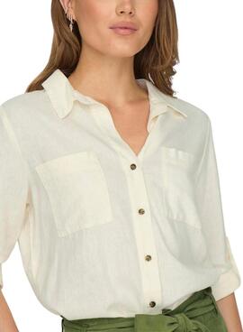 Chemise Only Yasmin Blanc Pour femme