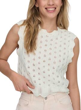 Top Only Luna blanc pour femme