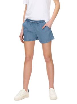 Short Only Pema en Denim Clair Pour Femme