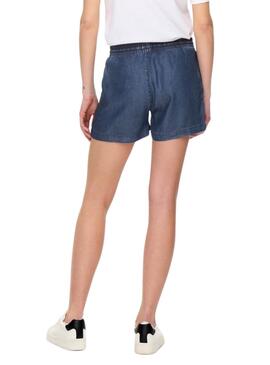 Shorts Only Pema en Denim Foncé Pour Femme