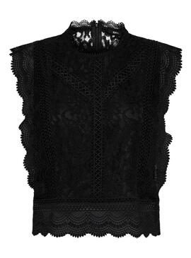 Blouse Only Karo noir pour femme