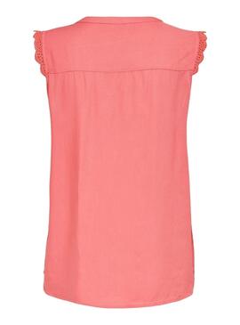 Top Only Kimmi corail pour femme