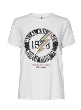 T-Shirt Only Lucy White Femme