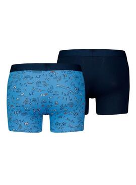 Boxers Levis Beach Go Bleu Pour Homme