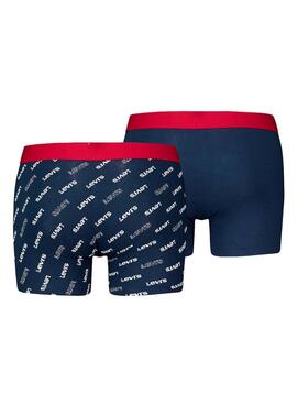 Boxers Levis Logo Aop Marine Pour Homme