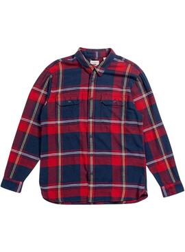 Chemise Levis Jackson Worker Rouge pour Homme