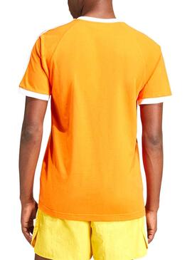 Maillot Adidas à rayures orange