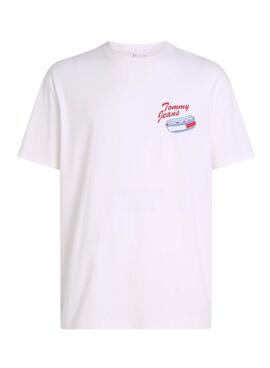 T-shirt Tommy Jeans Plus Logo blanc pour homme