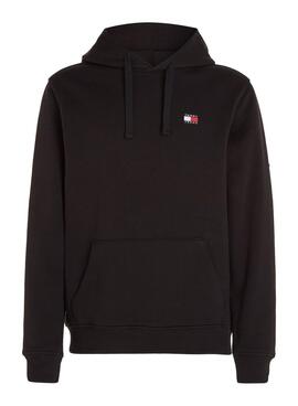 Sweat à capuche noir Tommy Jeans pour homme