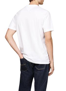 T-shirt Tommy Hilfiger Stack blanc pour homme