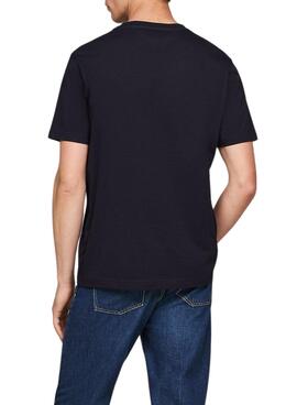 T-shirt Tommy Hilfiger Stack marine pour homme