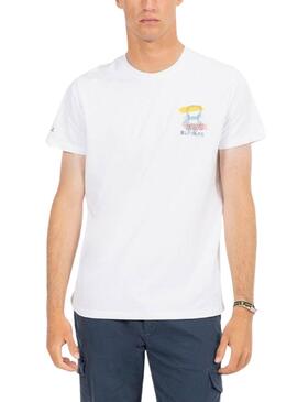T-shirt El Pulpo Comic blanc pour homme