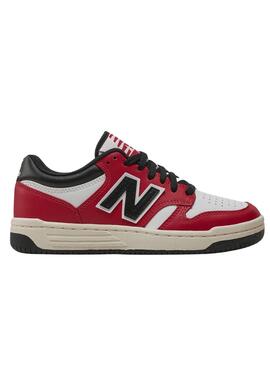 Chaussures New Balance 480 rouge blanc et noir