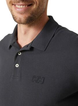 Polo Helly Hansen Malcesine noir anthracite pour homme