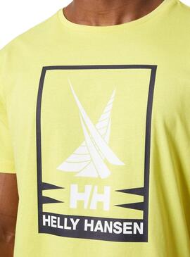 T-shirt Helly Hansen Shoreline vert citron pour homme