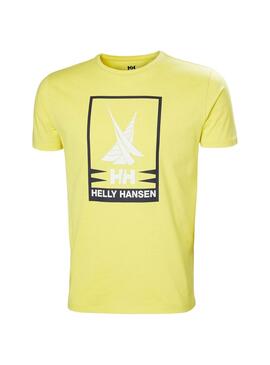 T-shirt Helly Hansen Shoreline vert citron pour homme