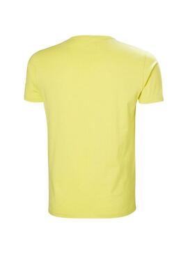 T-shirt Helly Hansen Shoreline vert citron pour homme