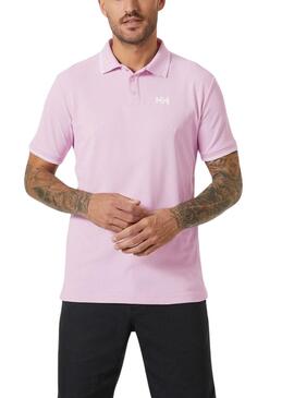 Polo Helly Hansen Kos UPF 50 rose pour homme