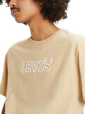 T-shirt Levi's Corded beige pour homme