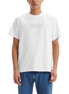 T-shirt Levi's Corded blanc pour homme