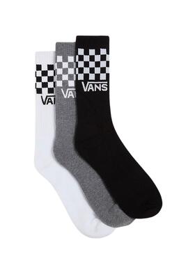 Chaussettes Vans Check pack multicolores pour femme et homme