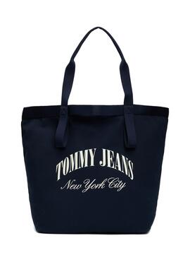 Sac Tommy Jeans Hot Summer Tote Marine pour Femme