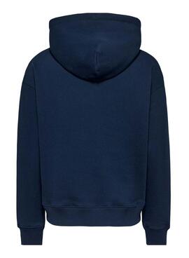 Sweatshirt Tommy Jeans Boxy Fit marine pour femme