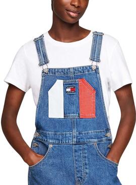 Robe Tommy Jeans Dungaree en denim pour femme