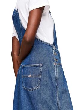 Robe Tommy Jeans Dungaree en denim pour femme