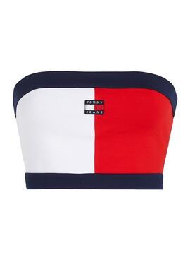 Haut Tommy Jeans Tube colorblock pour femme