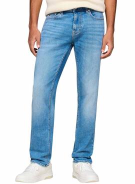 Jean slim Tommy Jeans Scanton bleu clair pour homme.