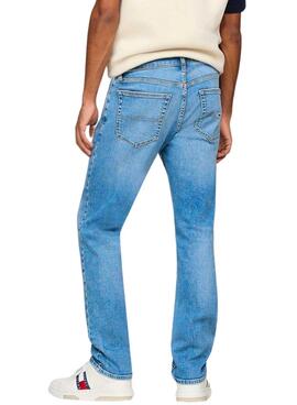 Jean slim Tommy Jeans Scanton bleu clair pour homme.