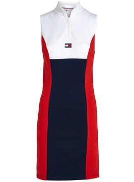 Robe Tommy Jeans Bodycon colorblock pour femme