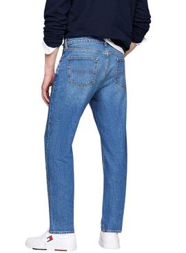 Pantalon en jean Tommy Jeans Isaac Relaxed Tapered bleu pour homme