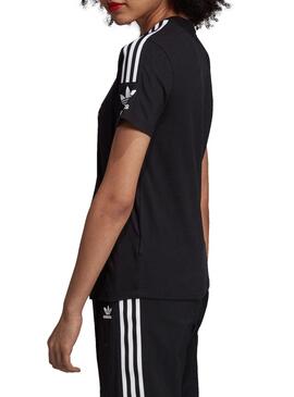 T-Shirt Adidas 3 bandes noires pour Femme