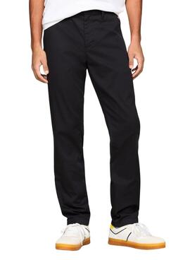 Pantalon chino noir Tommy Jeans Austin pour homme