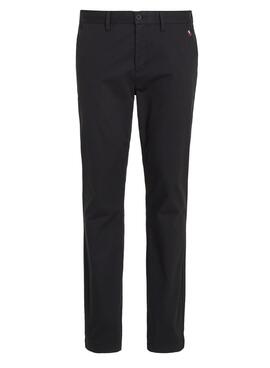 Pantalon chino noir Tommy Jeans Austin pour homme