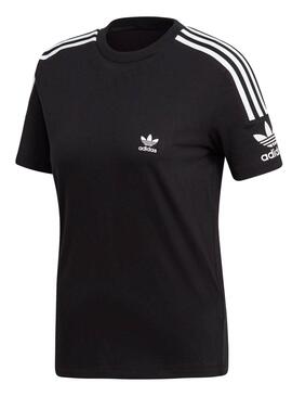 T-Shirt Adidas 3 bandes noires pour Femme