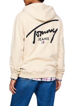 Sweat-shirt Tommy Jeans Entry Graphic beige pour homme