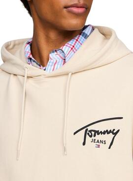 Sweat-shirt Tommy Jeans Entry Graphic beige pour homme