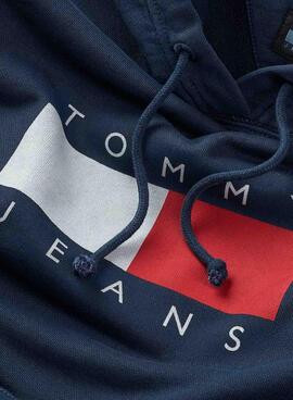 Sweatshirt Tommy Jeans Reg Flag marine pour homme