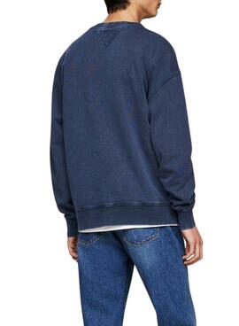 Sweatshirt Tommy Jeans Relaxed Archive bleue pour homme