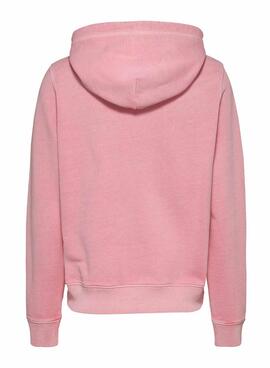 Sweatshirt Tommy Jeans Reg Flag rose pour femme