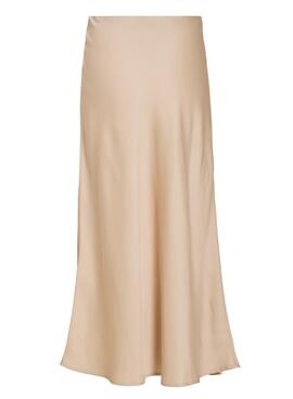 Jupe Vila Viellette beige pour femme